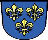 Wappen von Wiesbaden drei Lilien